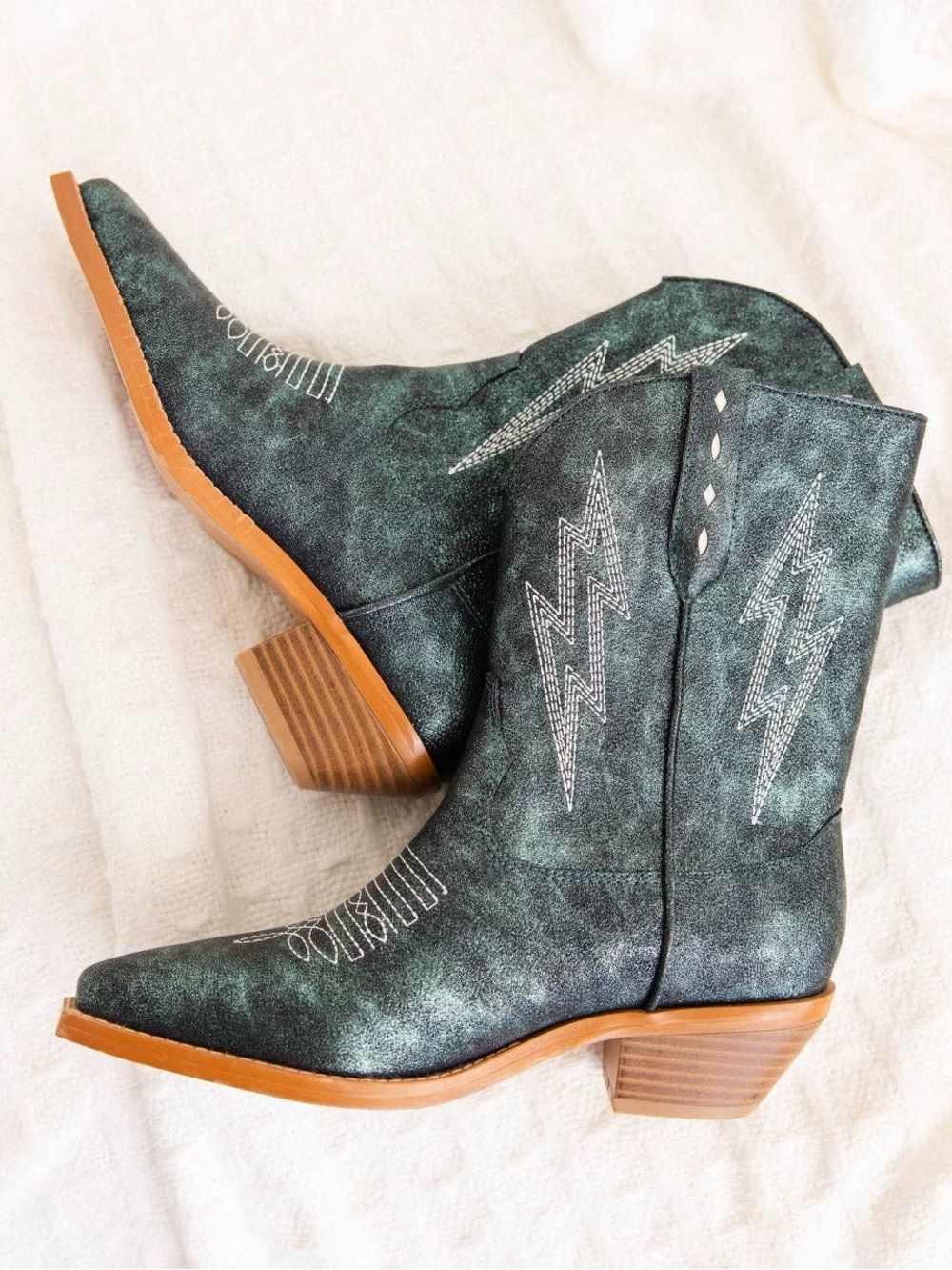 Bowie Metallic Teal Boots